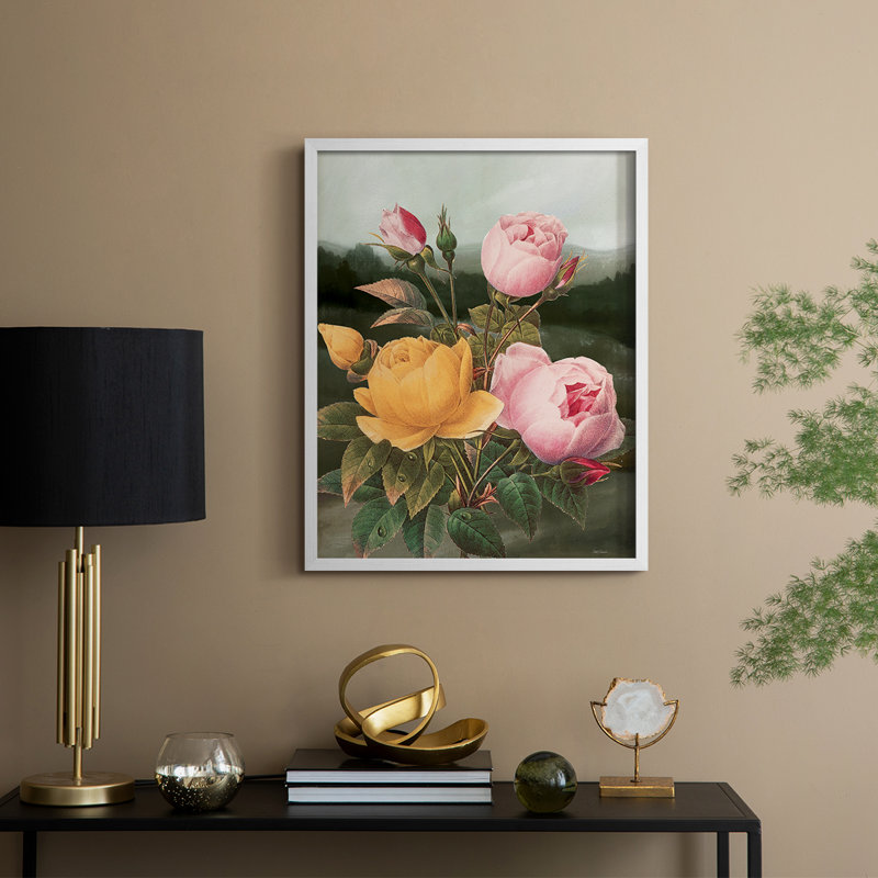 «Botanical Landscape II», reproduction encadrée - bois massif, H 11 po x l 9 po, Blanc