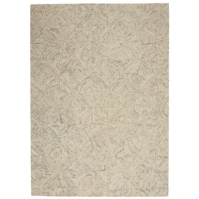 Tapis ivoire fait à la main Jodie