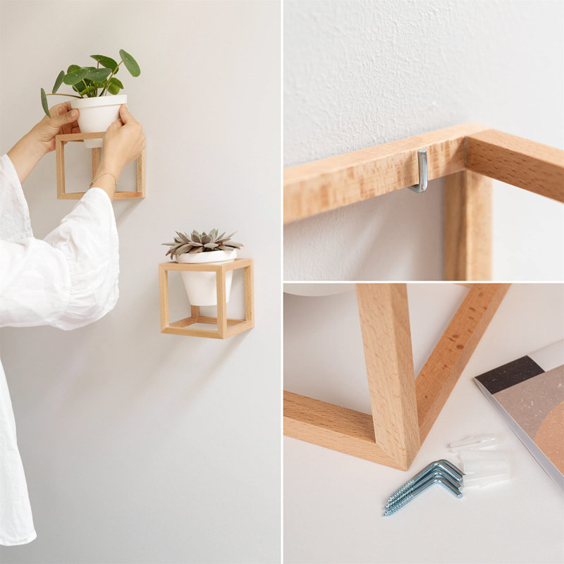 Aleyiah Wood Wall Planter
