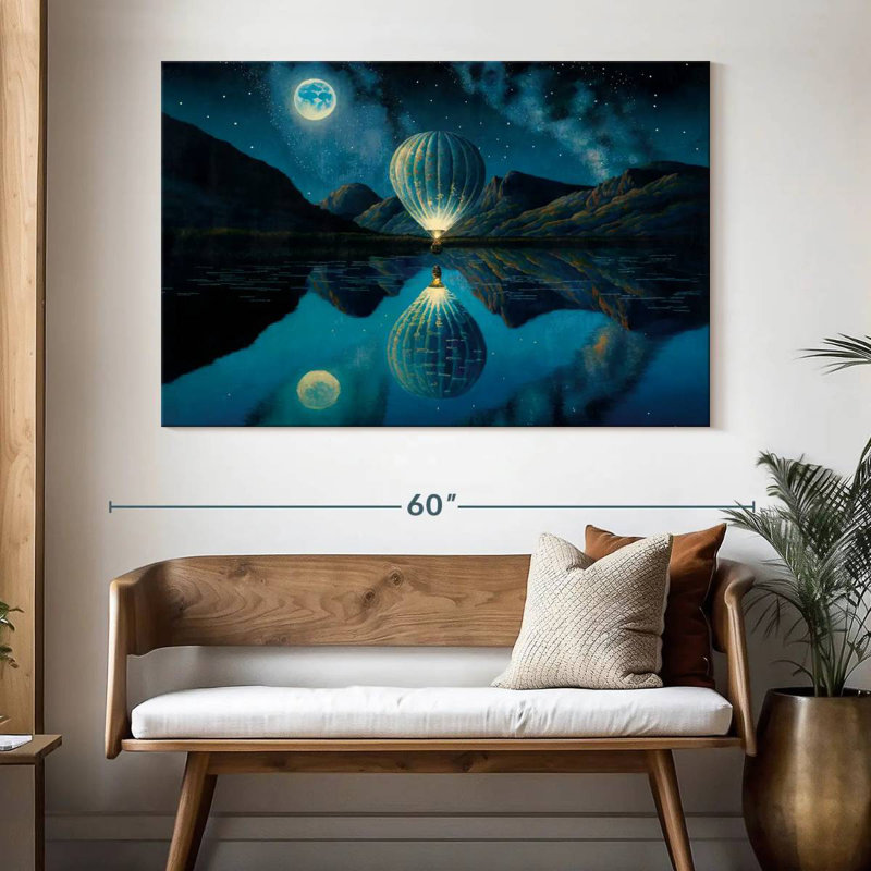 Mehar Illuminated Hot Air Balloon, 34" H x 51" W
