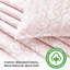 Ensemble de courtepointe en jacquard de coton très grand Sleep Zone 3 pièces pour art abstrait 106 x 96 rose toutes saisons-116564157-116564158