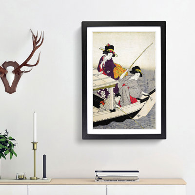 Fishing by Kitagawa Utamaro - Picture Frame Art Print