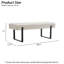 Banc de chambre à coucher l 46,5 po avec pieds en métal Laytona-781896382-781896377