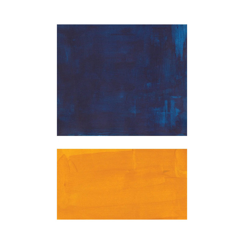 Rothko Remake Navy Gold by EnShape - Wrapped Canvas Print, 66.04 cm H x 45.72 cm W x 1.91 cm D