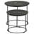 Matte Black 2-Piece Nesting Table