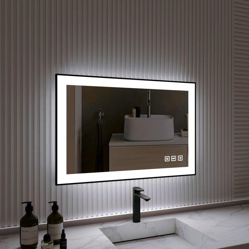 Aluminum Flat Mirror, 24" H x 36" W