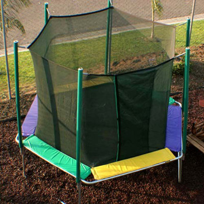Trampoline hexagonale 12 pi avec enceinte