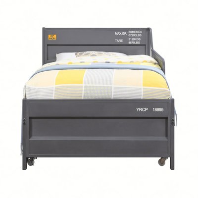 Cargo Gunmetal Finish Daybed W/Trundle (Twin)