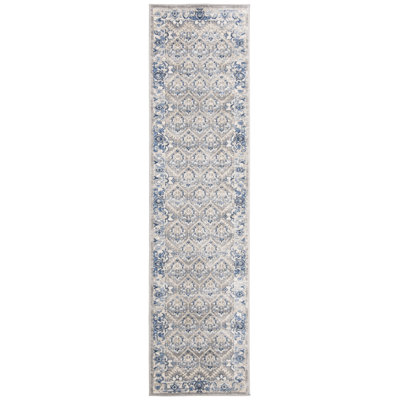 Asucena Light Gray/Blue Area Rug