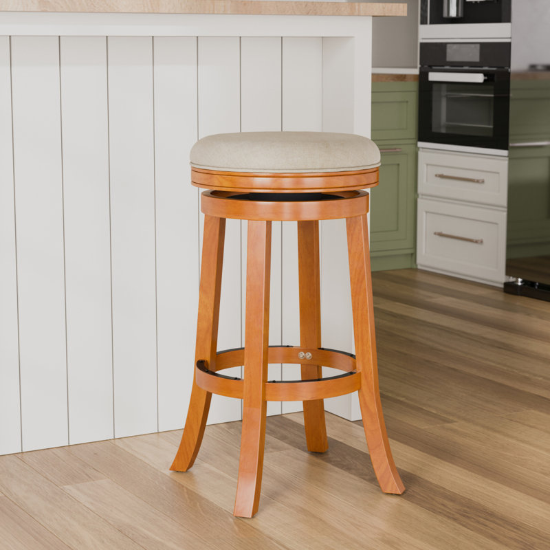 Tabouret, siège en tissu, Naturel