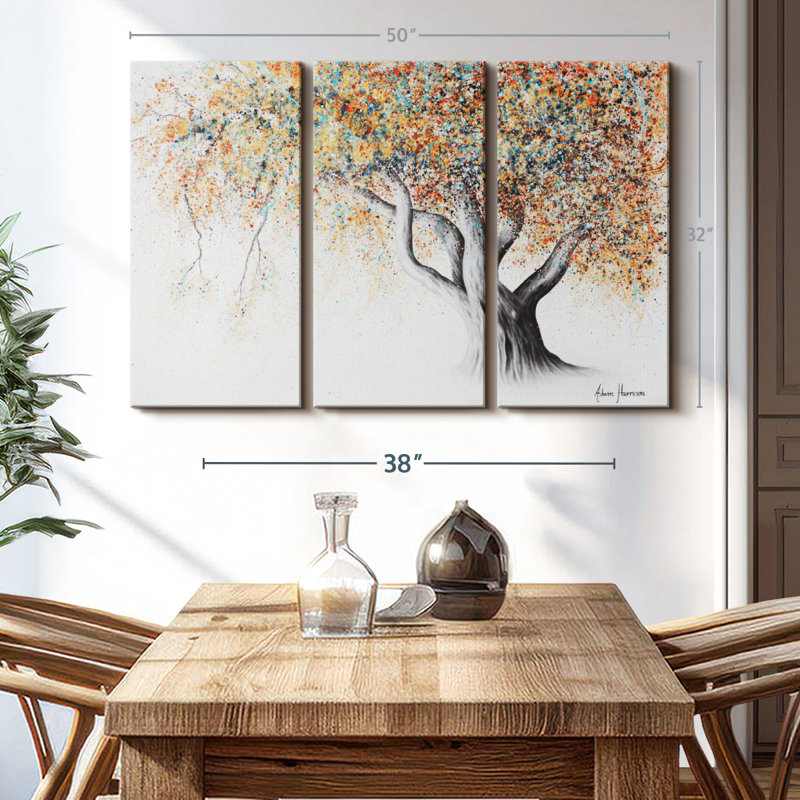 «Rusty Autumn Tree» sur toile, H 32 po x l 50 po x P 1,25 po