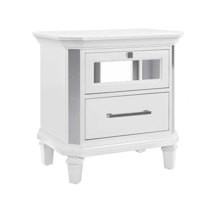 Table de chevet blanche Muhan
