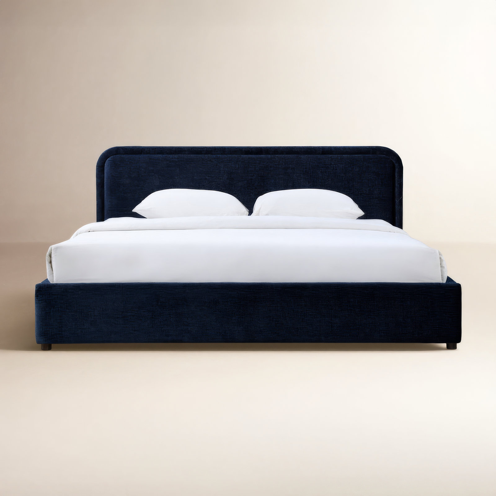 Baneza Platform Bed, King, Blue