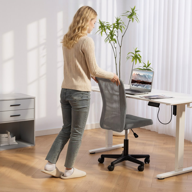 17 Stories Hayre Mesh Office Chair, Grey