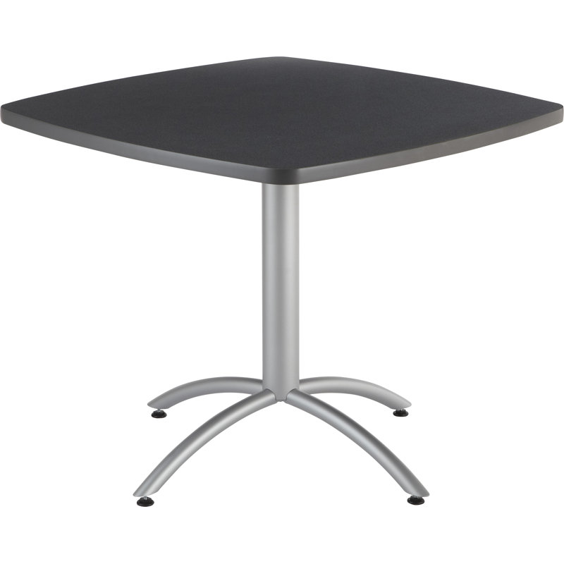 Aleksandras Dining Table, Graphite Granite, 30"H x 36"L x 36"W