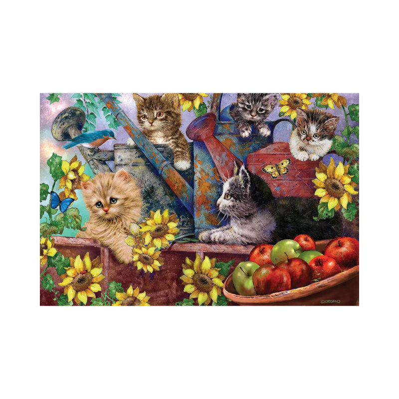 «In the Garden» par Giordano Studios, impression sur toile tendue, H 12 po x l 18 po x 1,5 po