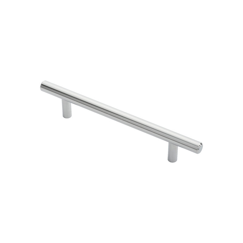 12Mm Steel T- Bar Handle 960Mm C/C, Polished Chrome, 3.5 x 2.2