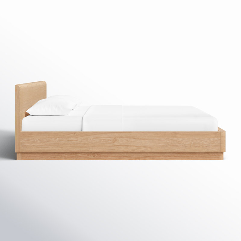 Mille Platform Bed, King, Oak