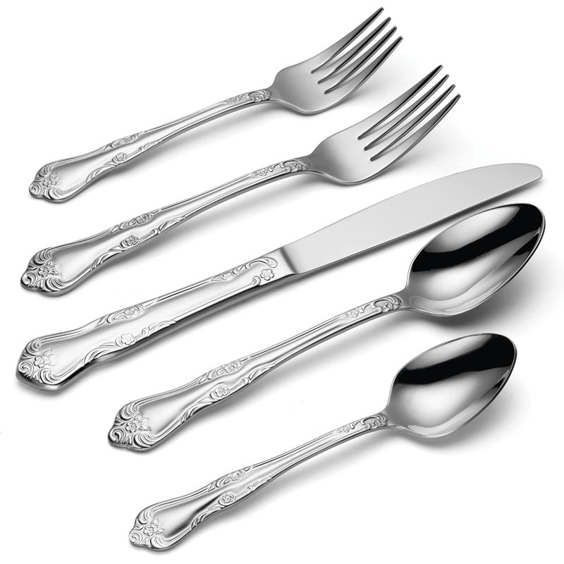 45-Piece Everyday Flatware Set With Serving Utensils