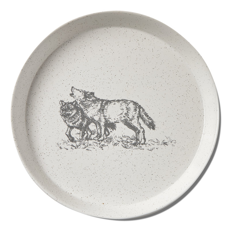 Winter Sketch Wolf App Plate