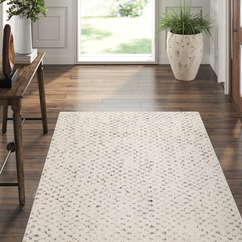 Citra Grey Hand Knotted Wool Rug, Rectangle 3' x 5'