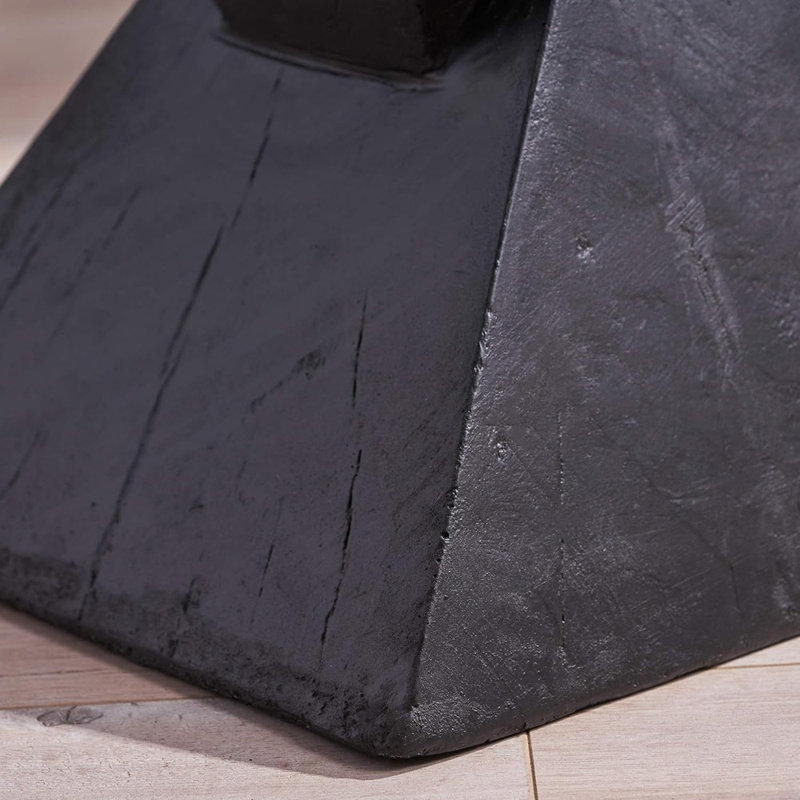 Table d'appoint en béton Jerod, noir
