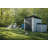 Keter Artisan 7x7 ft. Modern Durable Resin Outdoor Storage Shed With Floor and Double Doors for Garden Patio Furniture and Tools, Grey