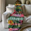 Vibrant Hibiscus - 1 Piece Premium Sherpa Blanket Throw Blanket-1664093240
