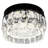 Pius LED Flush Mount Chandelier Crystal Ceiling Light Fixtures Ceiling Mount for Bedroom Bathroom