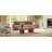 Oval Wood Coffee Table with Storage