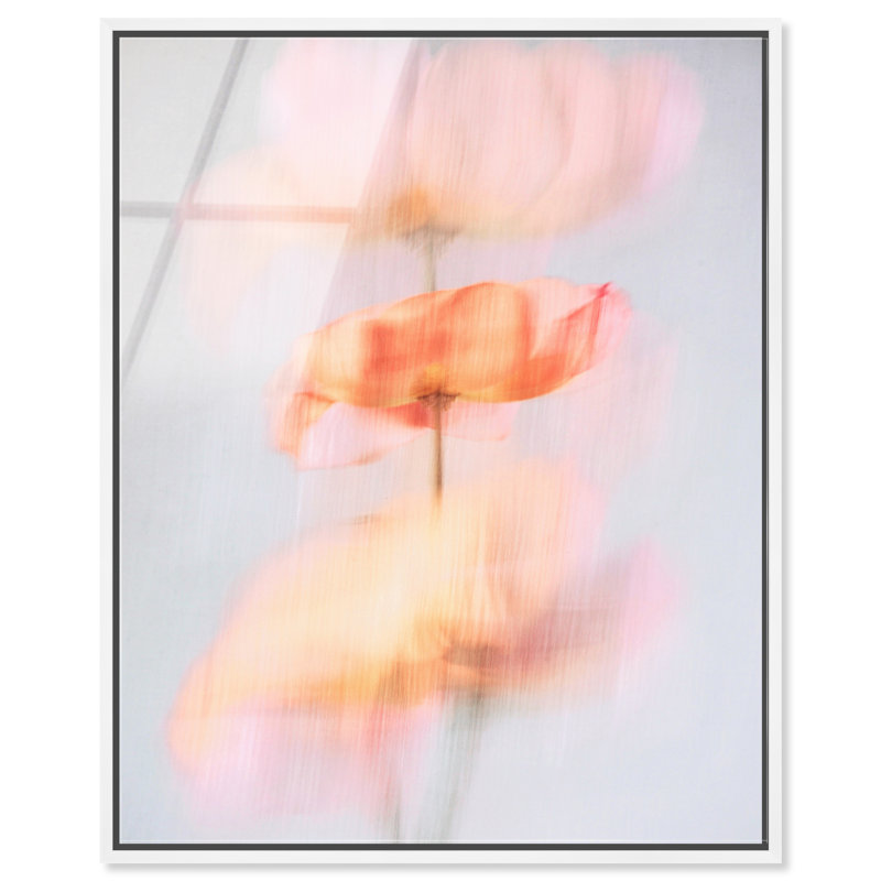 Glitchy Bloom High-Gloss Frameless Acrylic Glass Wall Art Abstract Print by Oliver Gal, Ready to Hang, 16 x 20, 37"H x 46"W
