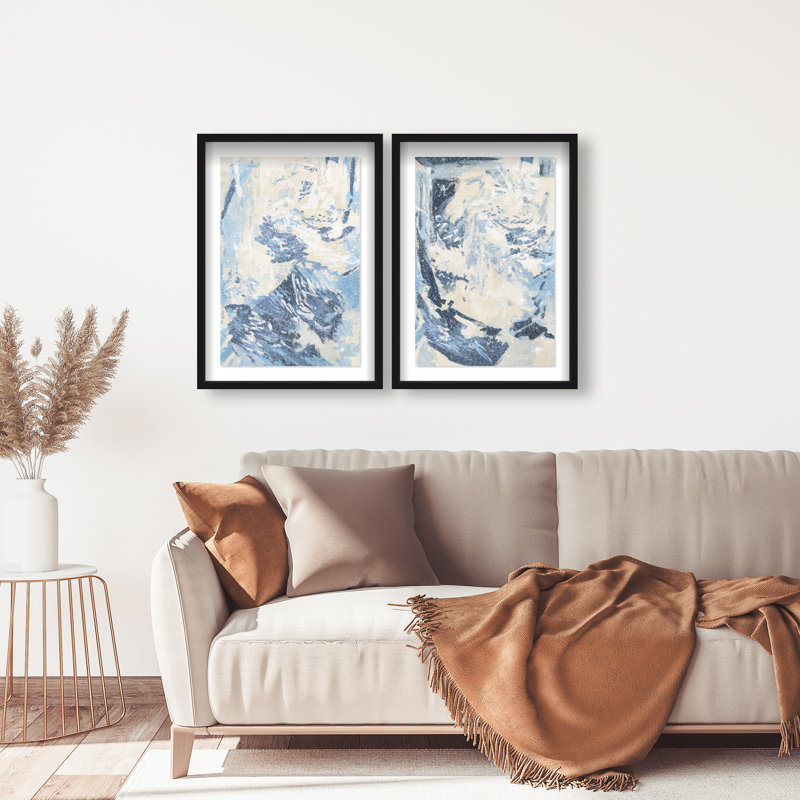 Coastal Feel Set Set by Oliver Gal, 21.5"H x 31.5"W, Black Shadowbox
