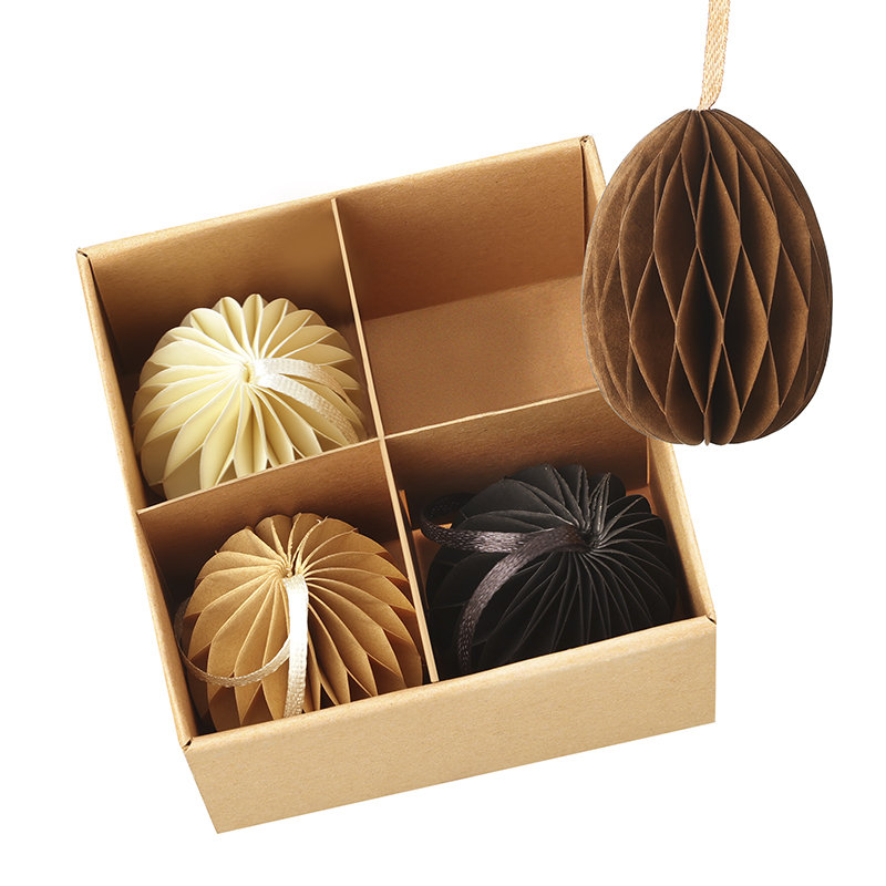 Paper Hanging Egg Decorations Set 4