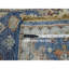 Tapis oriental bleu, 2 pi x 3 pi 2 po, motif perse du nord-ouest avec des éléments géométriques, noué à la main, 100% laine, épais et moelleux, tapis, échantillon, tapis oriental