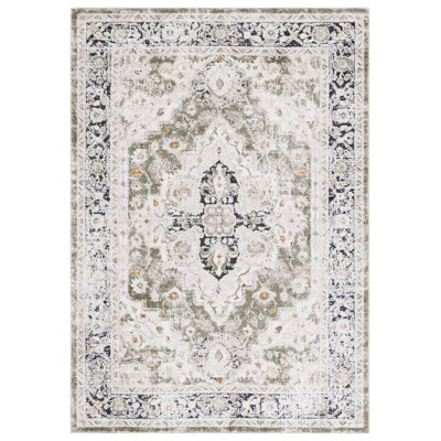 Tapis vert / beige Opal 474