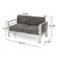 CAPE CORAL KD LOVESEAT, tissu résistant à l'eau-1231155586