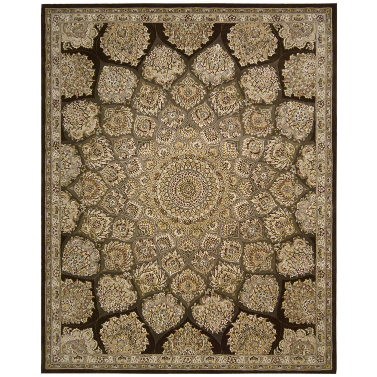 Deguzman Wool Damask Indoor Rug
