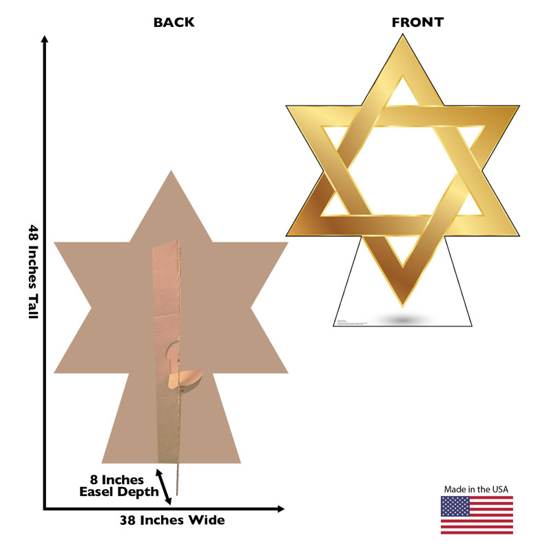Accroche en carton star of david