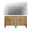 Ensemble de commode 3 tiroirs pour chambre à coucher de 2, commode de style Mid-Century moderne, rangement en bois avec 6 tiroirs pour le salon de la chambre à coucher-1880927085