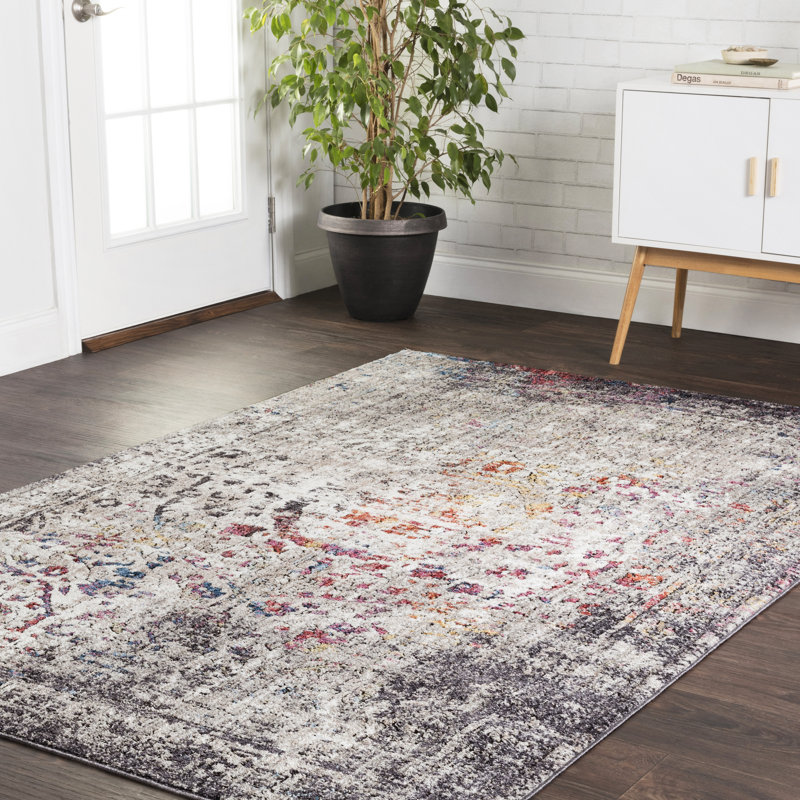 Tapis oriental granit Hanfried, Carré 1 pi 6 po