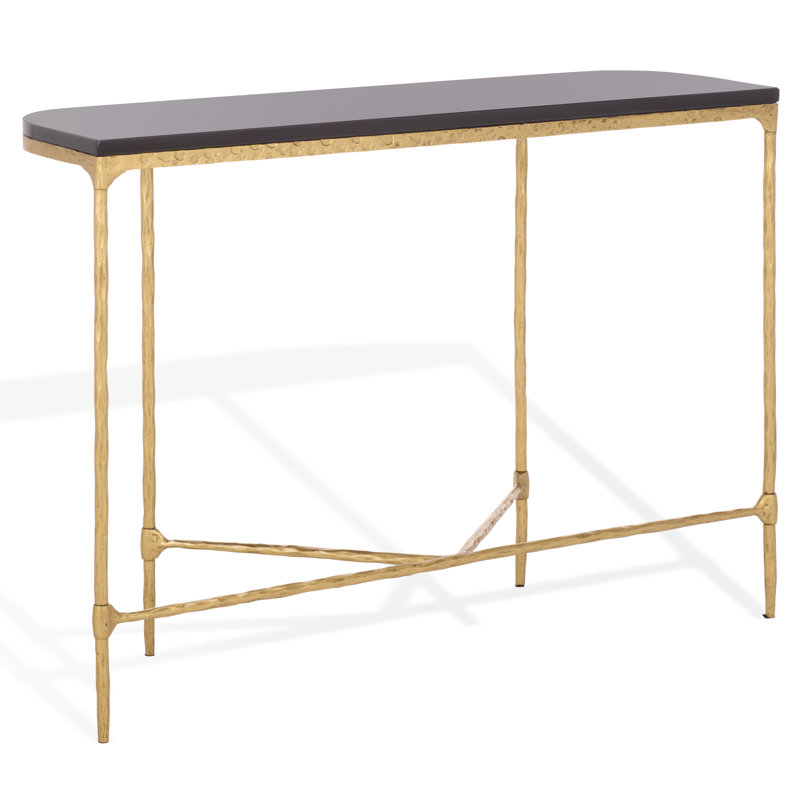 Janowsky Metal Console Table, Black
