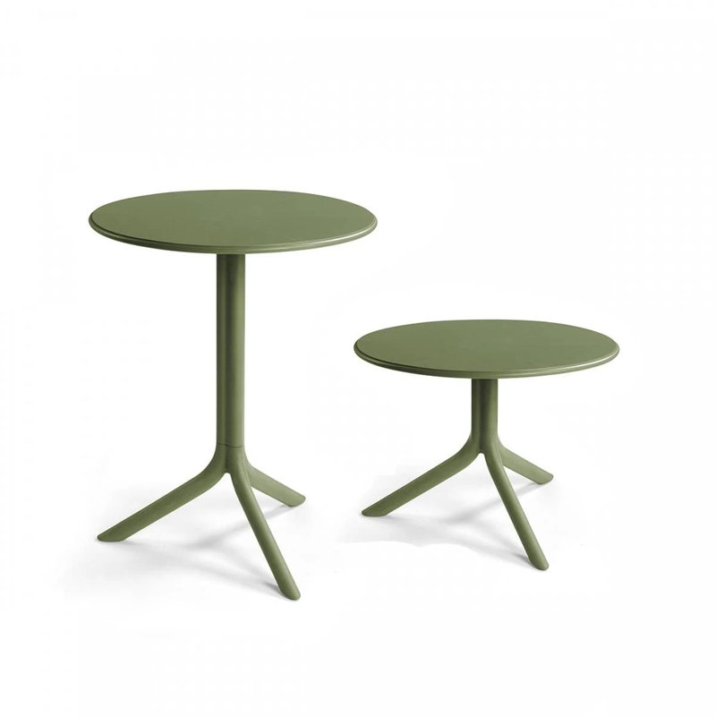 Spritz Round Outdoor Dining Table , 23.82'' in. W 23.82'' in. D, Agave