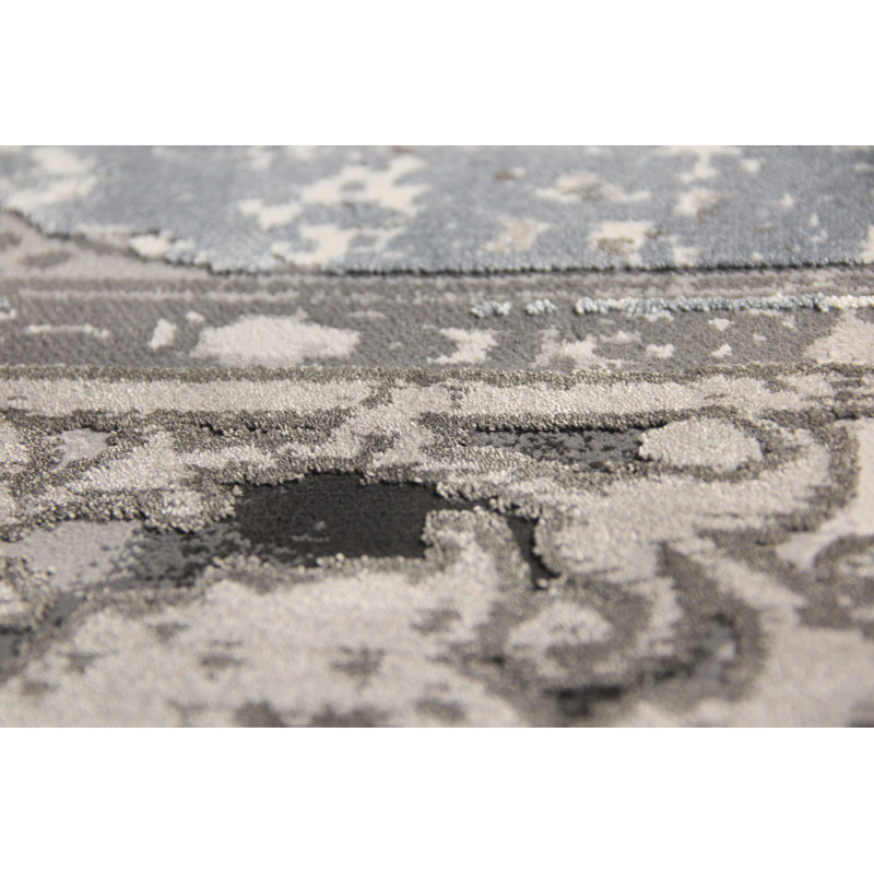 Machine Woven Grey Indoor Rug