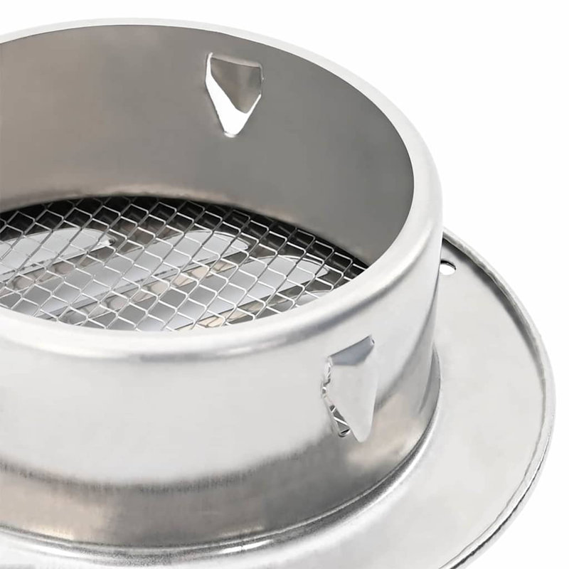 VidaXL Stainless Steel Vent Cover, 4cm H x 14cm W x 14cm D