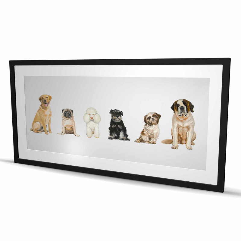 «Man's Best Friend», reproduction matte encadrée pour chien