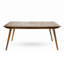 Table de salle à manger d'extérieur en bois massif de 69 po (table incluse seulement)