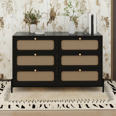 Commode 6 tiroirs 6 tiroirs Boho