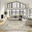 Stain Resistant Washable Rug, Anti-Slip Backing Area Rugs for Living Room (Brown/Ivory)-1593118787