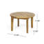 Élégant ensemble de patio 3 pièces en bois d'acacia pour le confort extérieur