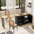 Wooden 89.7''l Bar Cabinet With Extendable Table And Adjustable Shelves, Multi-purpose Home Bar & Liquor Bar For Kitchen And Living Room-1206163975